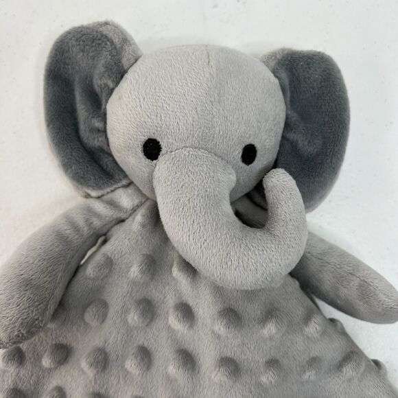 Pro Goleem Elephant Lovey Soft Security Blanket Snuggle Toy Minky Satin Trim - Picture 4 of 9